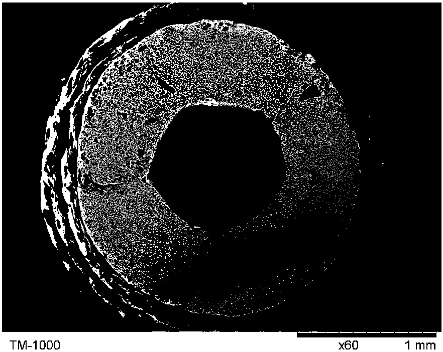 Fluorinated ethylene propylene hollow fiber membrane and preparation method thereof