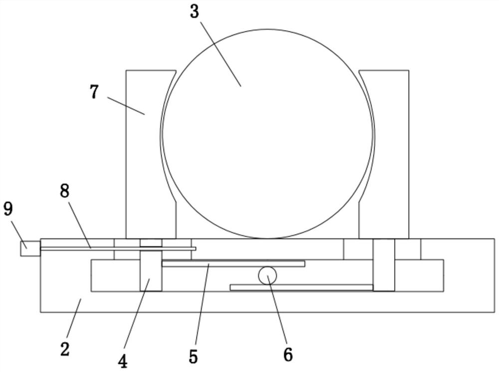 Water pump support used for water supply and drainage equipment