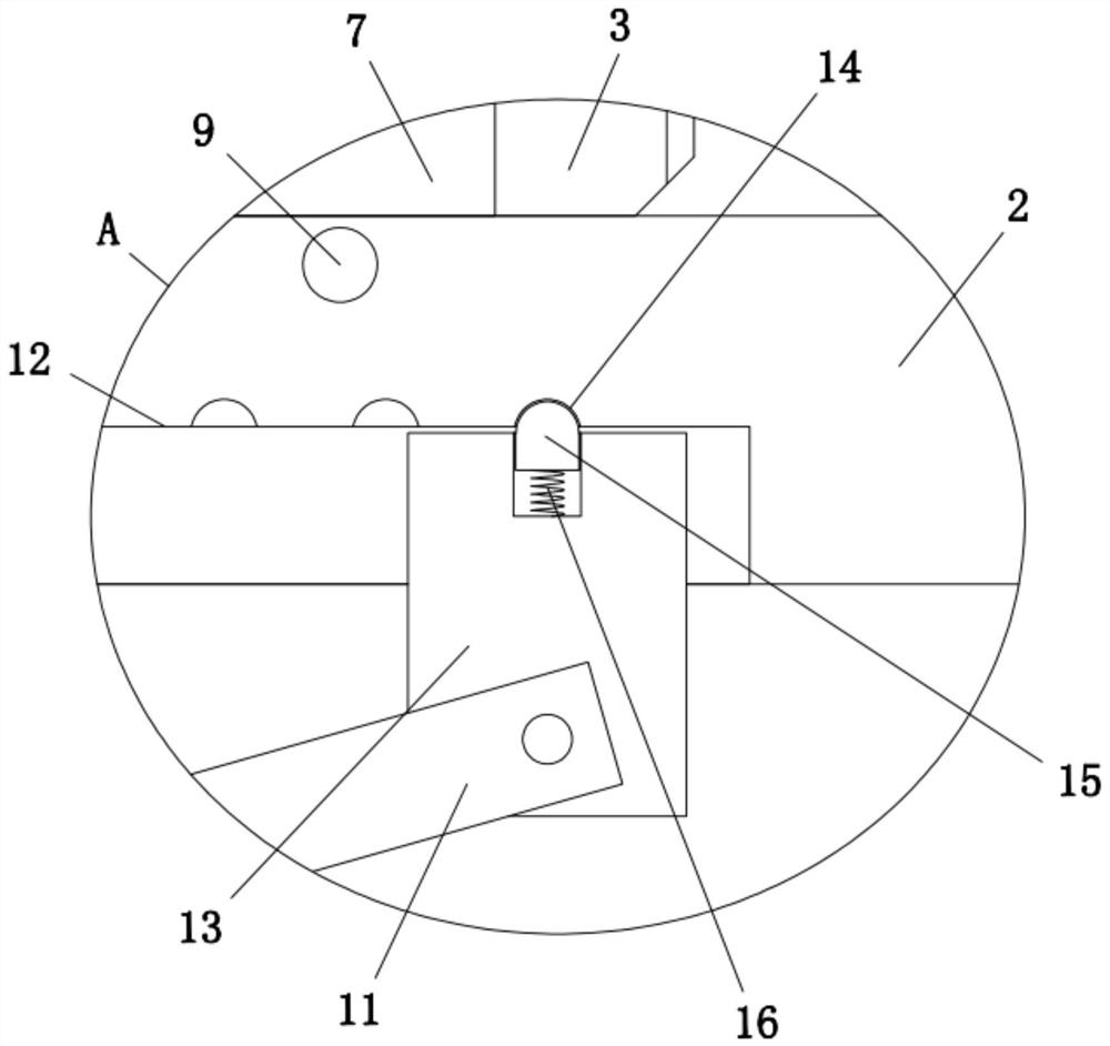 Water pump support used for water supply and drainage equipment