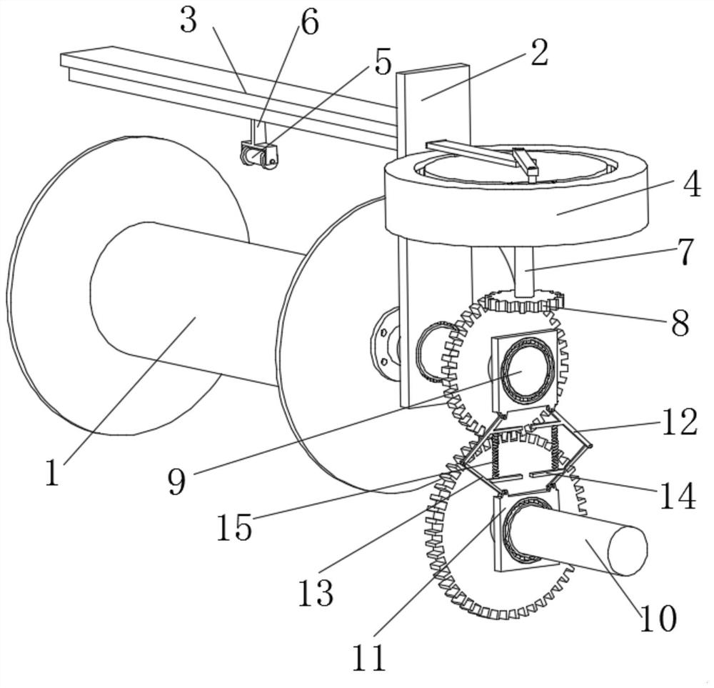 A wire wheel anti-jamming device for textile machines
