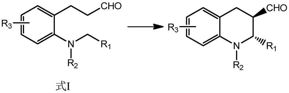 A kind of method utilizing saturated aldehyde to synthesize chiral tetrahydroquinoline