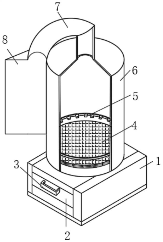 Waste incineration treatment device