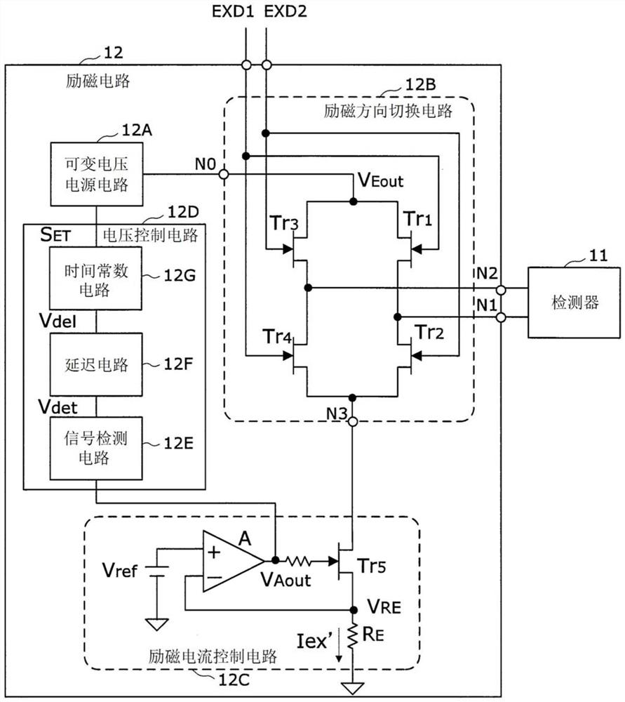 Excitation circuit and electromagnetic flowmeter