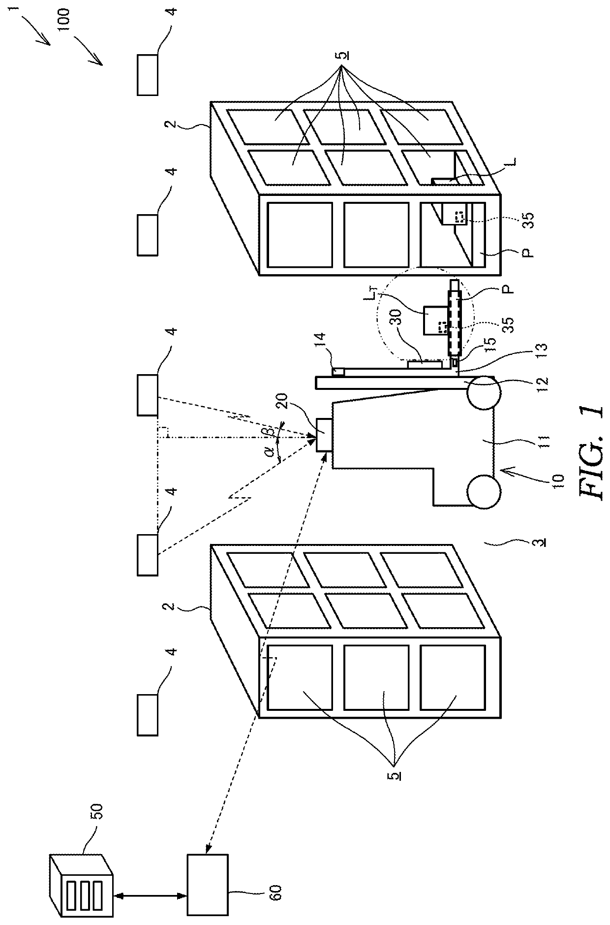 Position locating system, position locating method, and non-transitory computer-readable medium