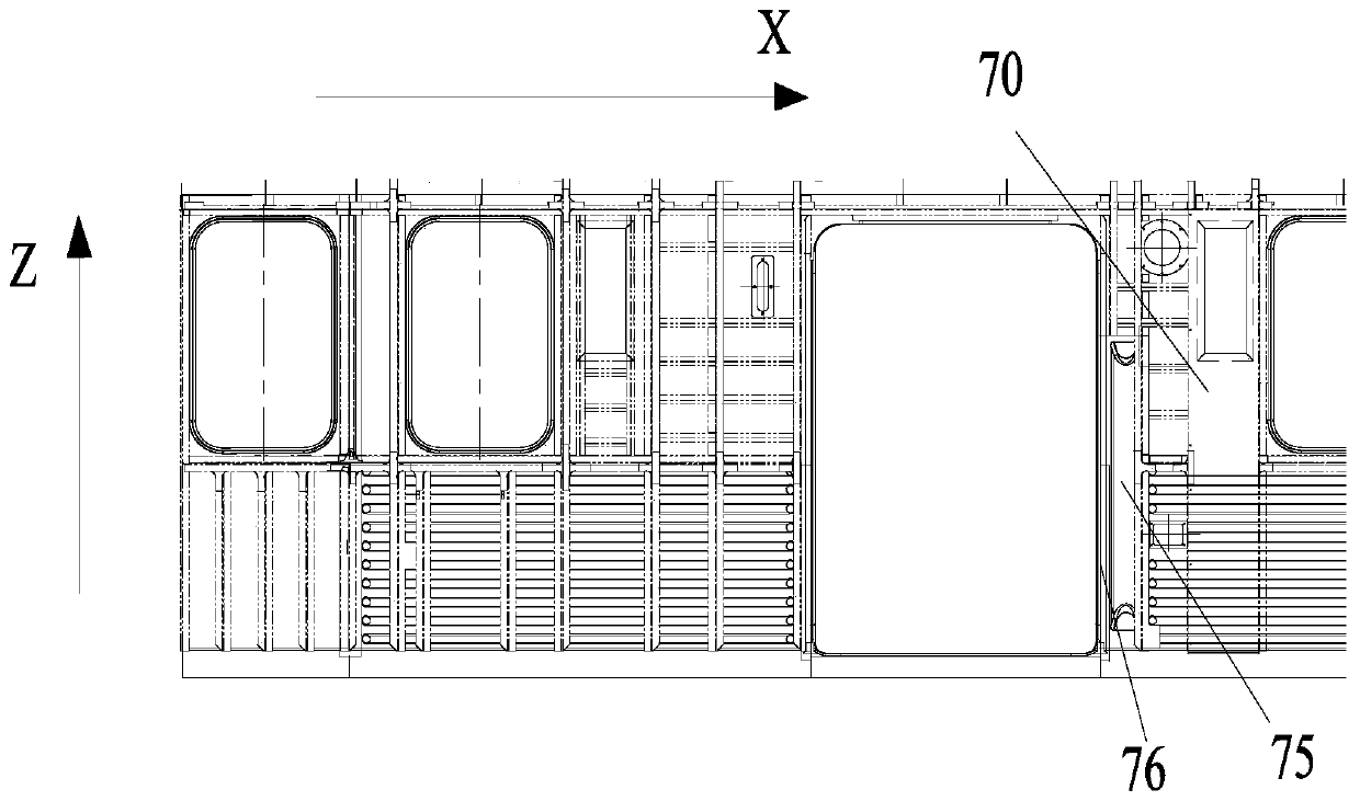 Side wall assembly for rail vehicle and rail vehicle