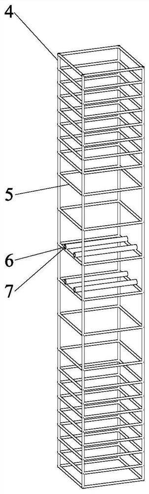 Fabricated concrete self-resetting beam-column combined joint connecting structure and assembling method