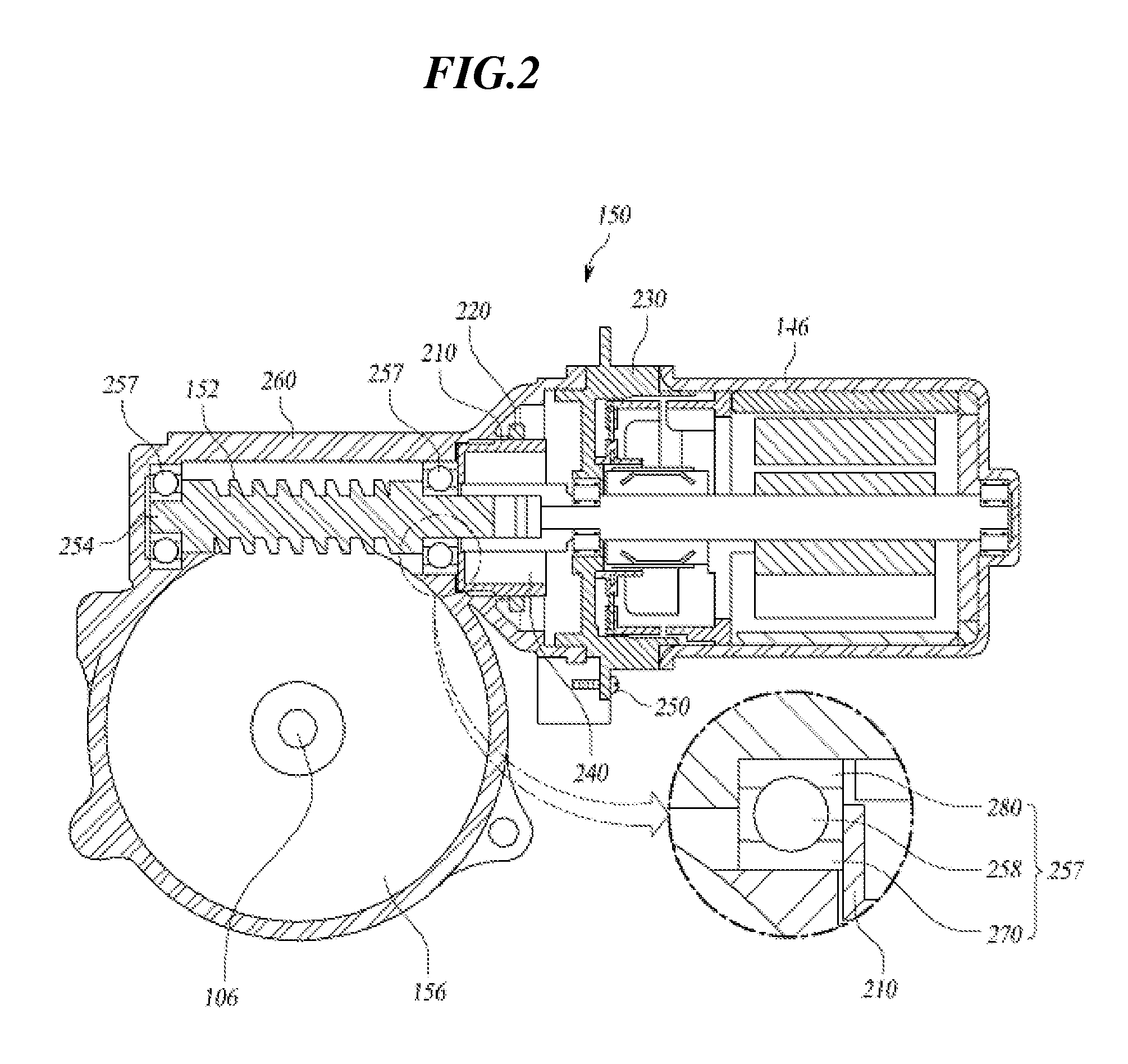Reducer of electronic power steering apparatus backgound of the invention
