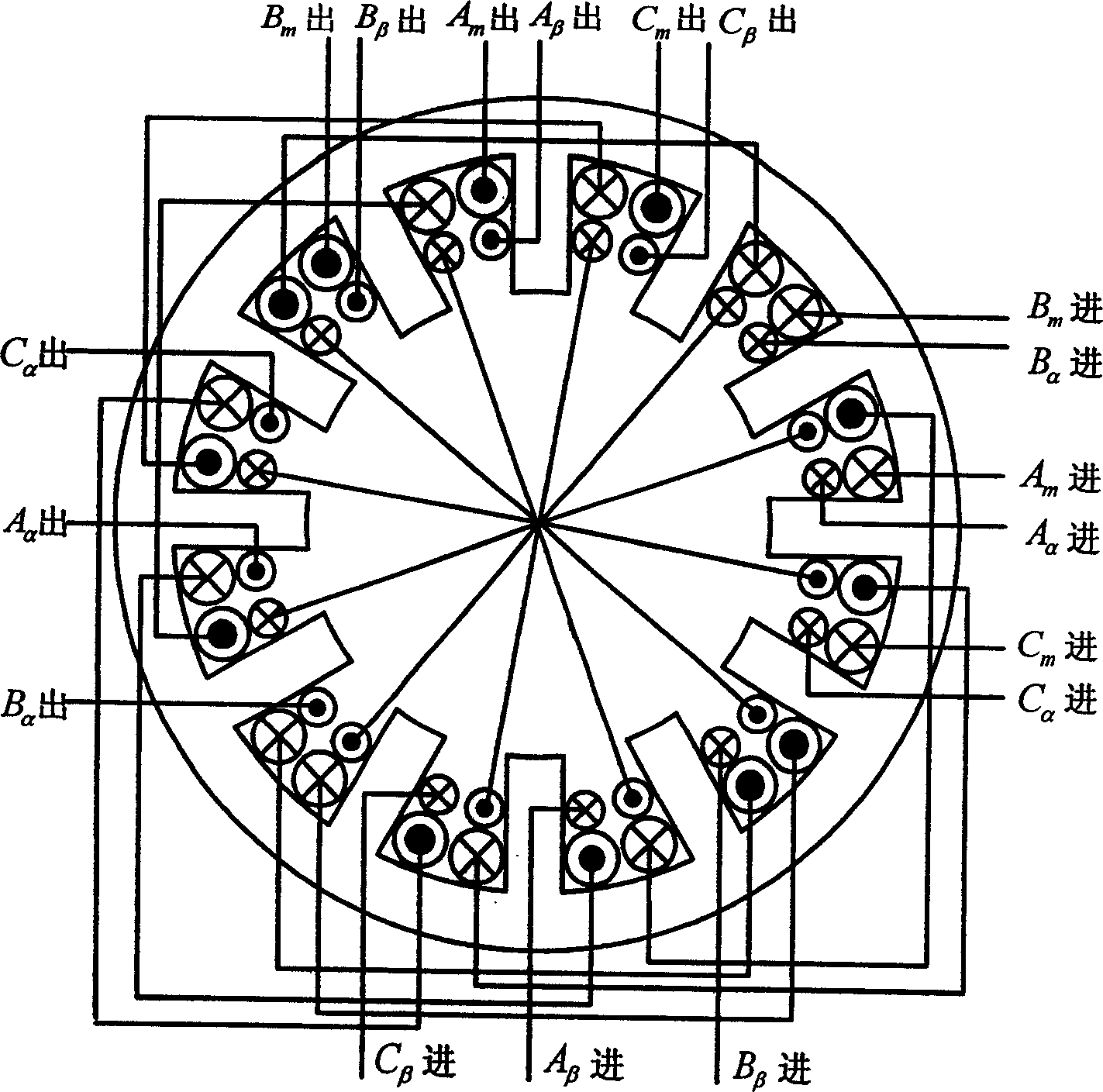 Bearing-free switch magnetic-resistance starting generator and control method
