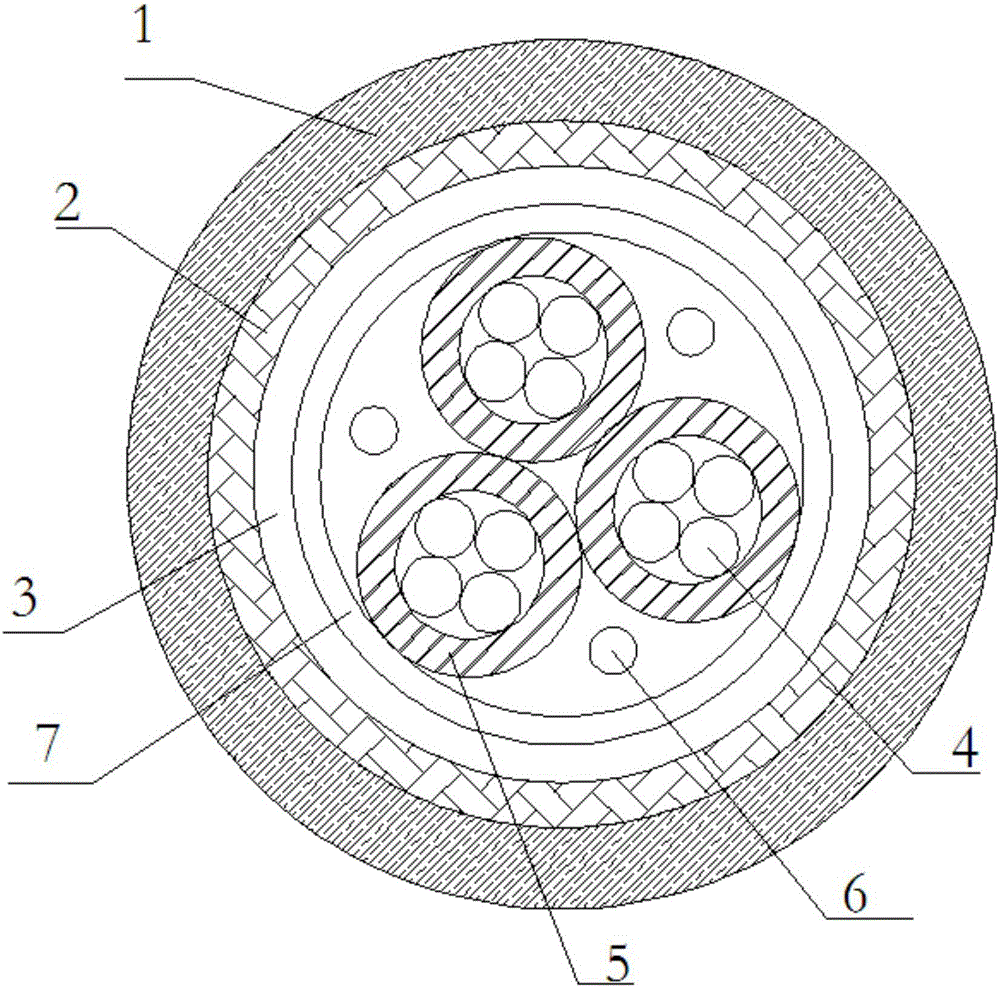 Electric wear-resistant anti-corrosion cable