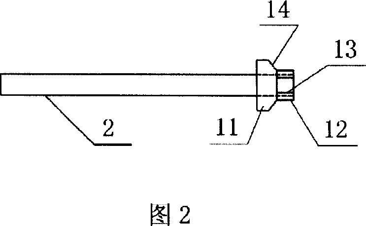 Steel bar anchoring device and construction method thereof