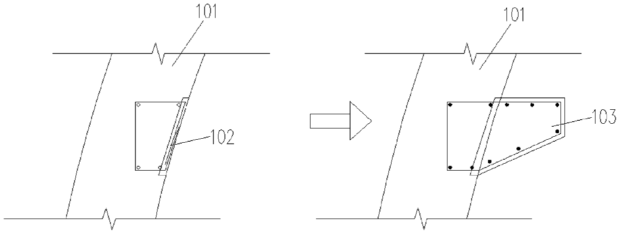 A method for assembling segmented components of a tunnel-type comprehensive utility gallery