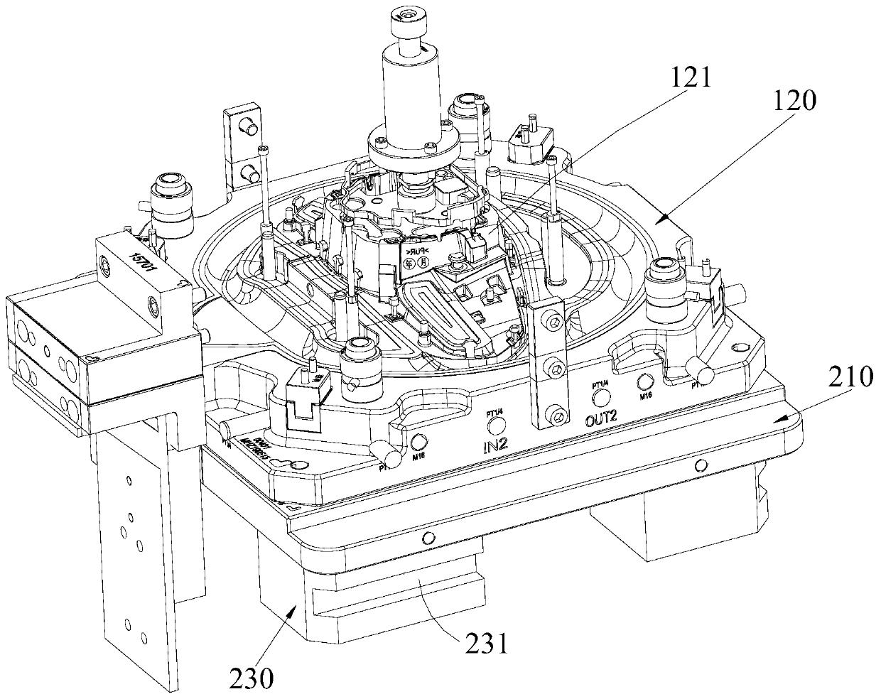 Suspension type flash-free foaming mold