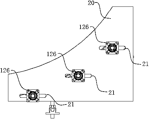 Material arrangement device and conveying equipment