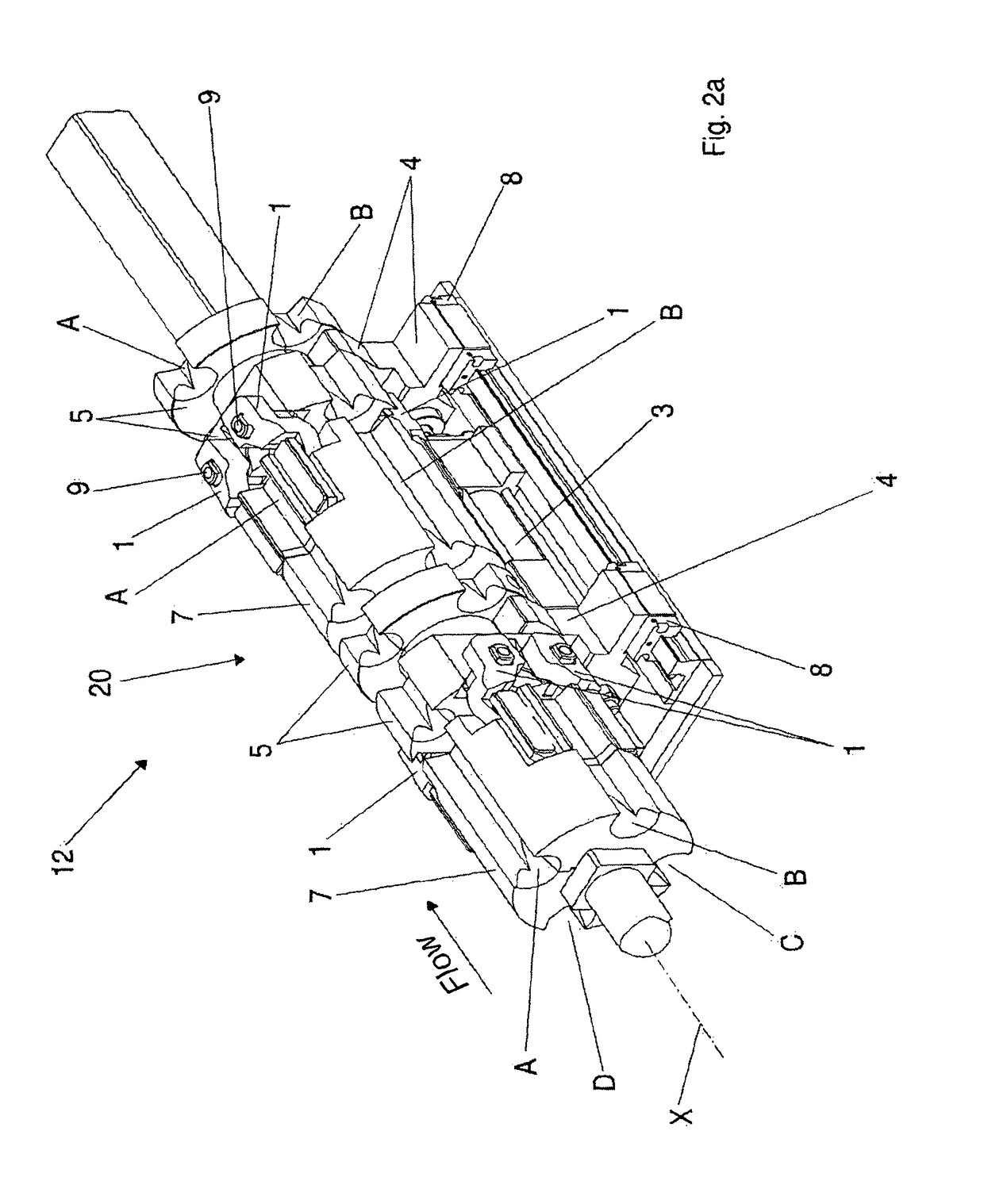 Bar unloading apparatus of the revolver type provided with braking device