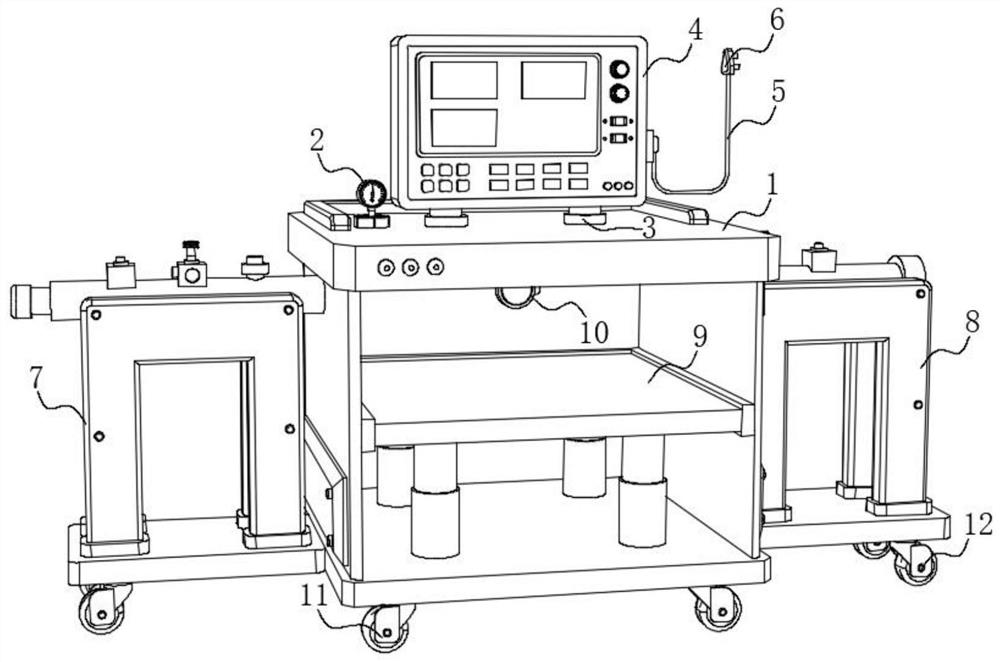 Pneumoperitoneum machine calibration device and method with constant pressure stabilizing mechanism