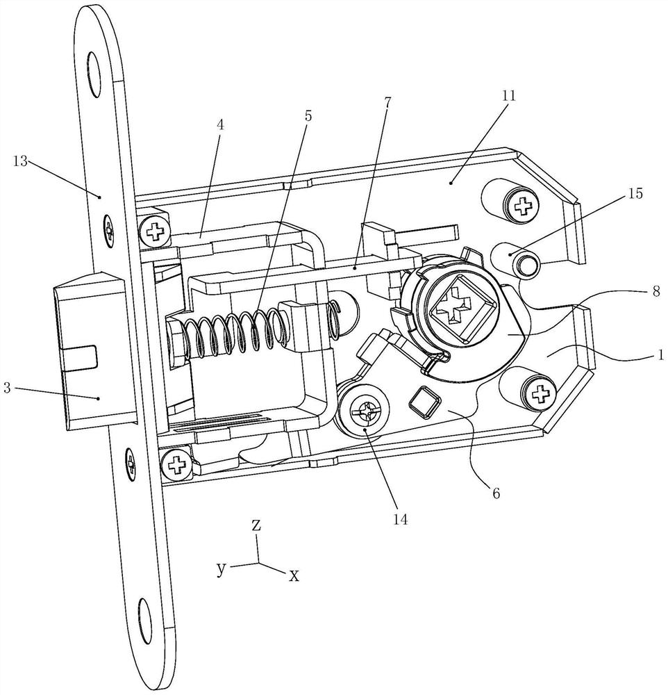 Lock body structure