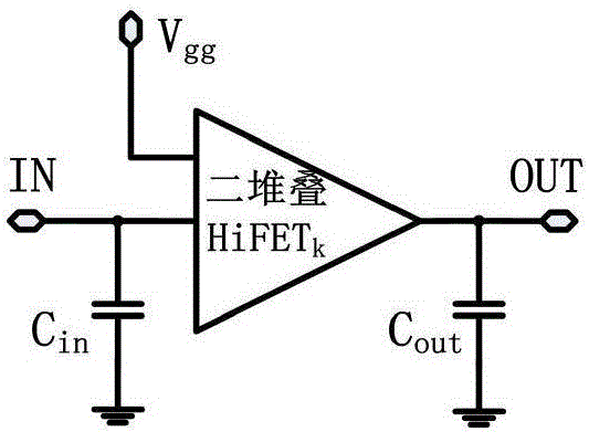 Power amplifier of distributed two-stack structure considering miller effect