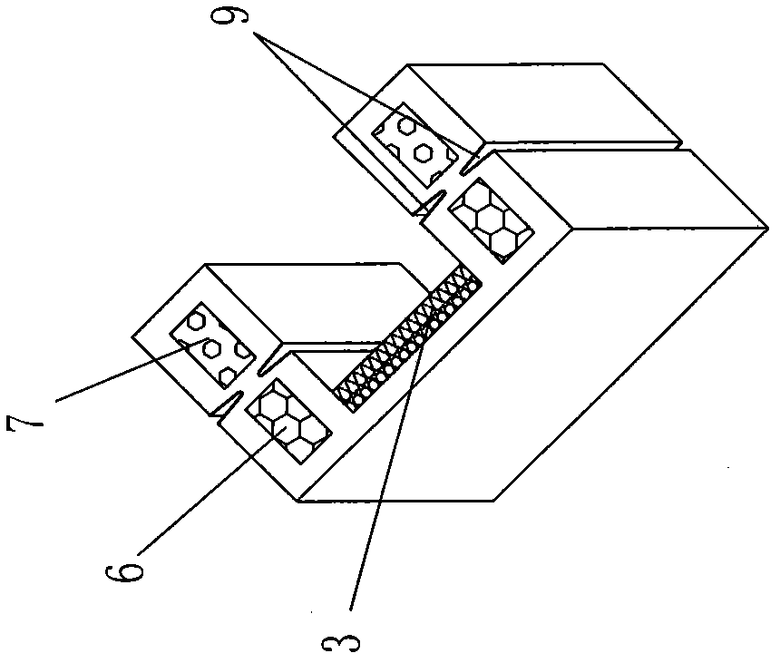 Novel built concrete structure building wall and construction method thereof