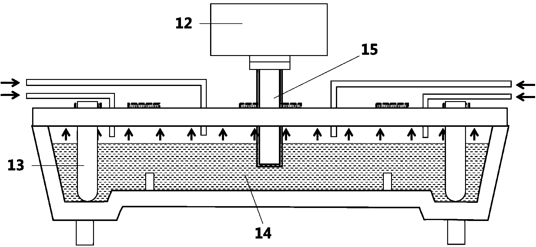 Device and method for eradicating secondary oxidation of tundish during continuous casting