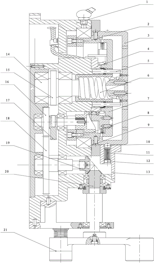 An indexing mechanism of a fiber optic gyro north finder