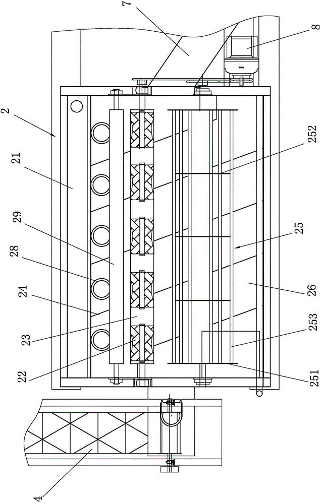 A washing production line after printing and dyeing