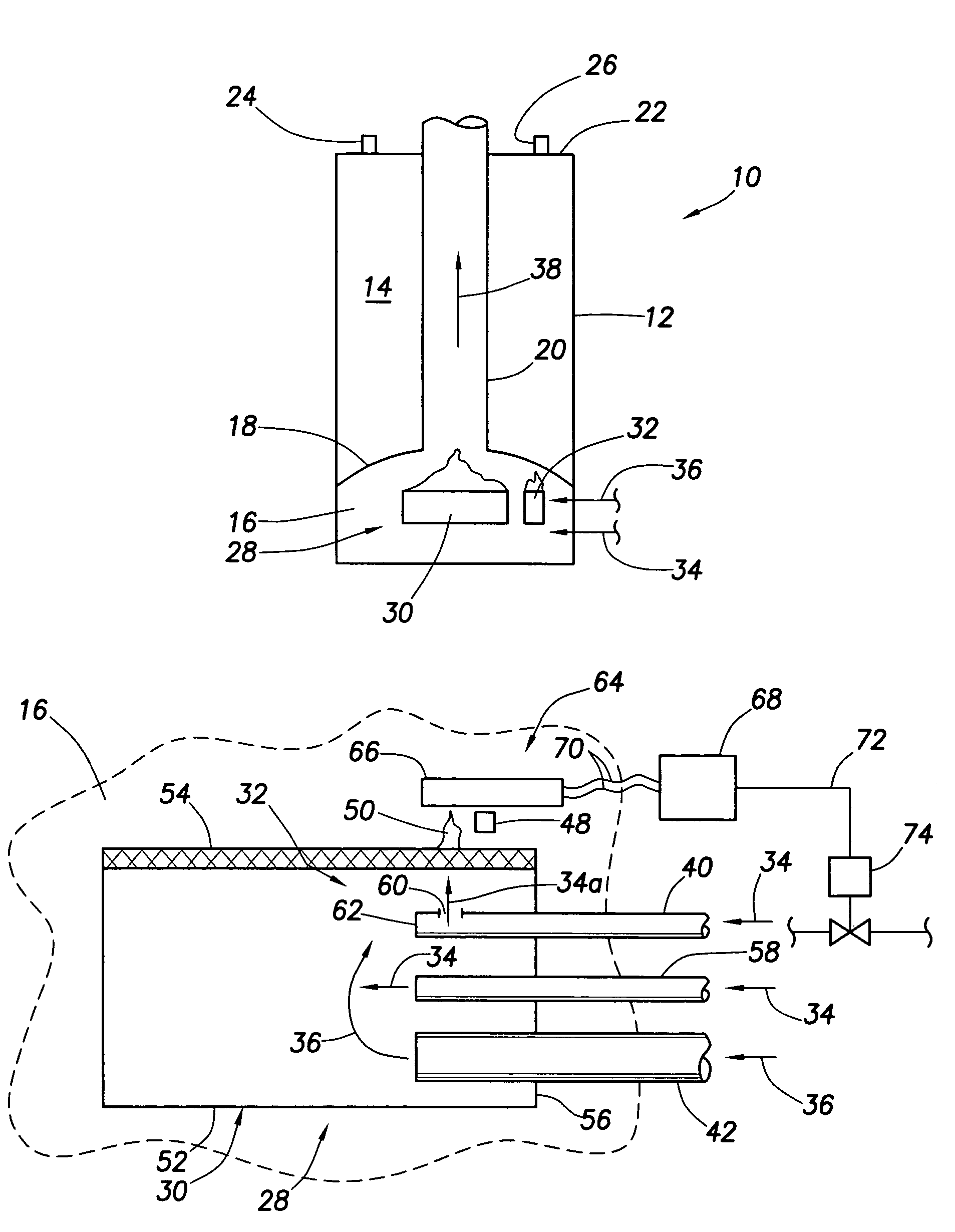 Water heater having raw fuel jet pilot and associated burner clogging detection apparatus