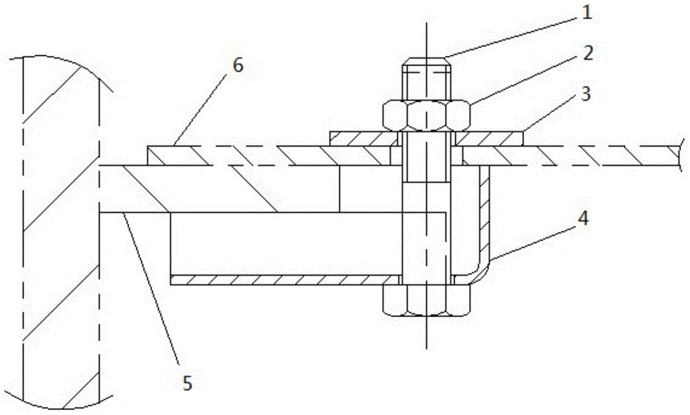 A column tray connecting device