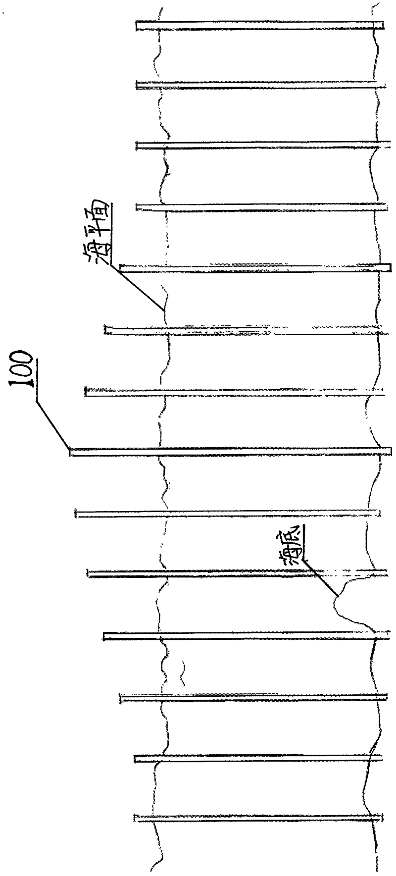 Sea viaduct construction method