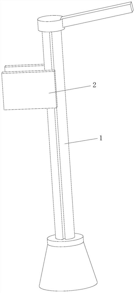 Lamp post system using multi-groove mounting structure