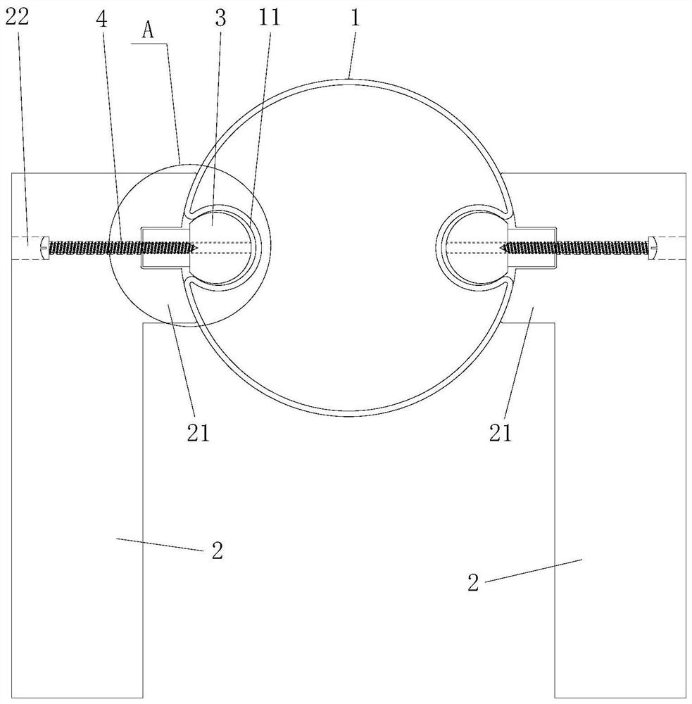 Lamp post system using multi-groove mounting structure