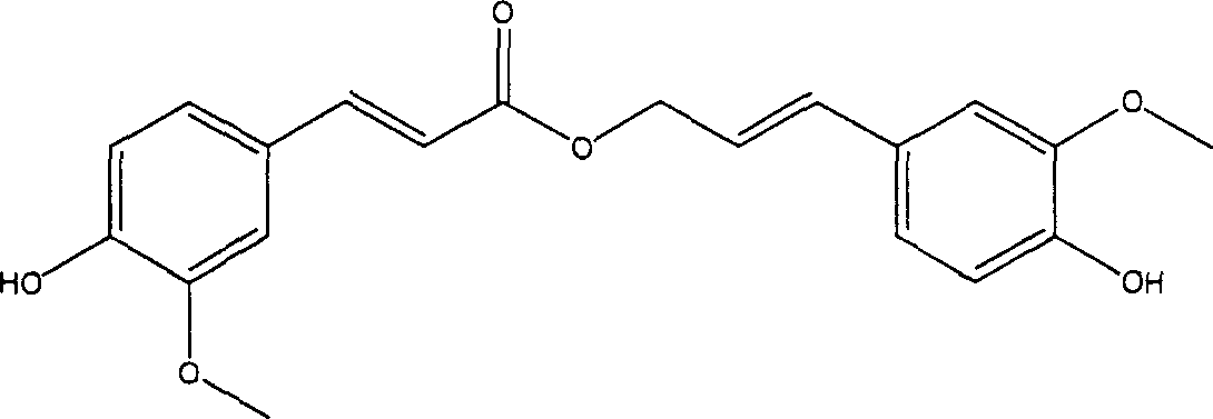 Application of coniferyl ferulate in preparing anticancer medicine