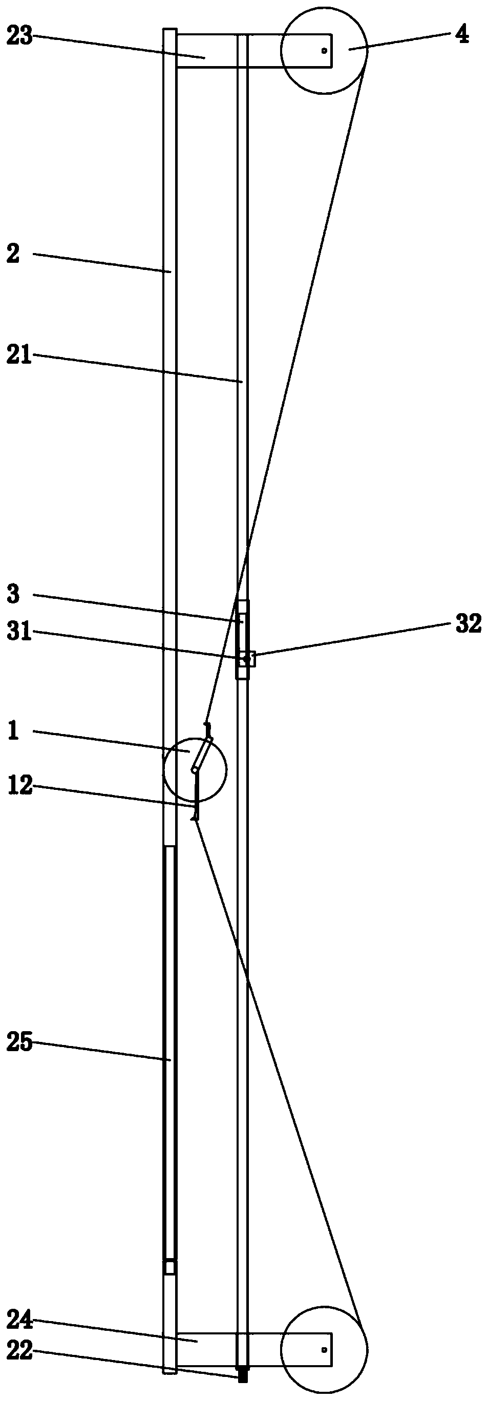 A roughening device for concrete pavement