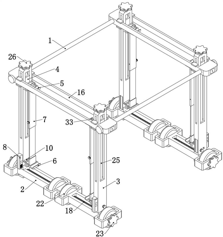 Steel framing fixtures for civil engineering