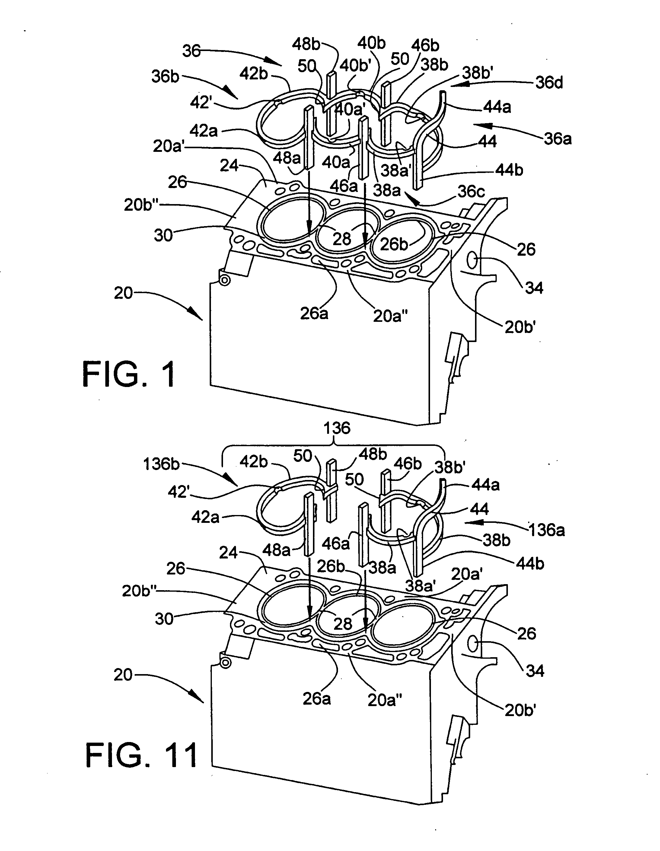 Cylinder block cooling arrangement for multi-cylinder internal combustion engine