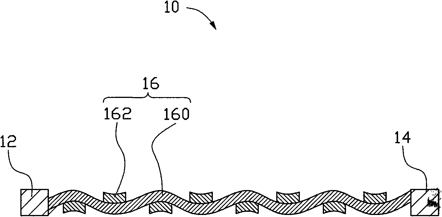 Carbon nanotube fabric and heating body using carbon nanotube fabric