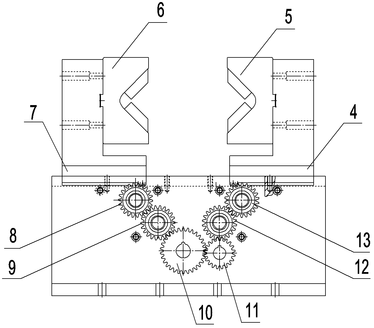 Boring automatic centering clamp of drive axle housing