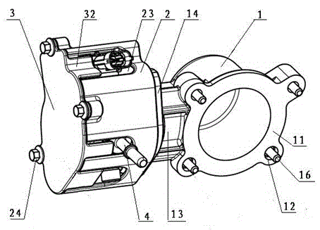 High-pressure oil pump mounting seat with sound insulation structure