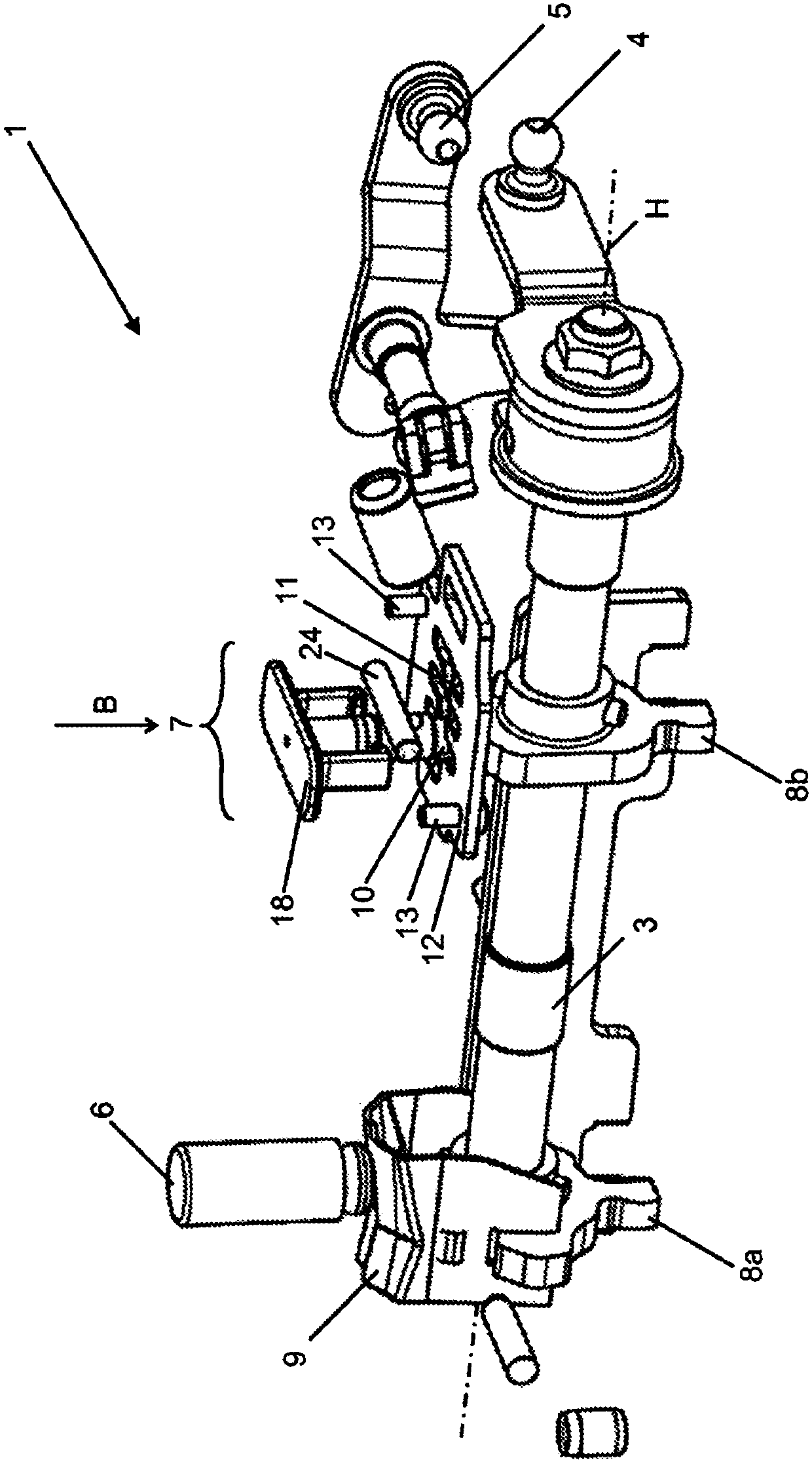 Shifting device for transmission