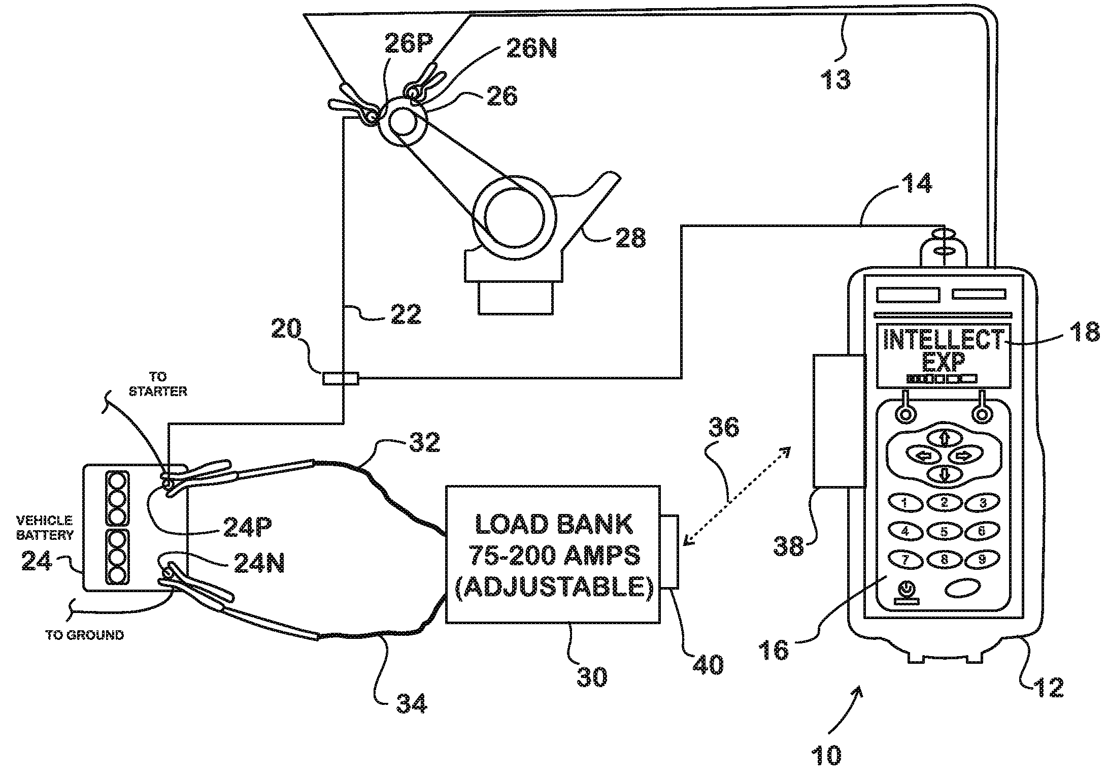 Electrical system testing using a wireless-controlled load bank
