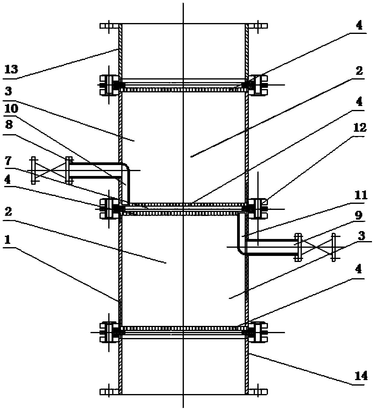 A packed directional flow electrochemical reactor