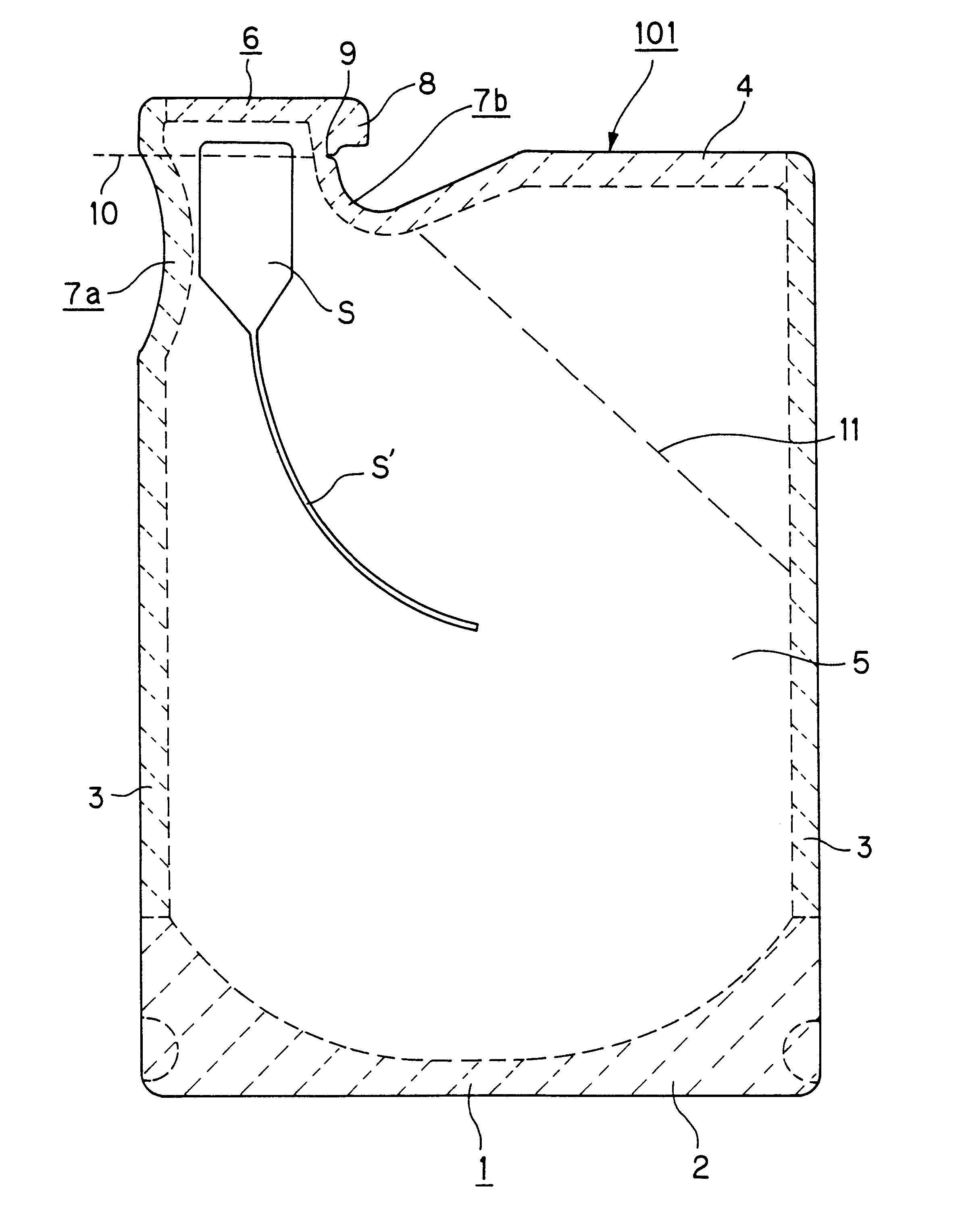 Pouch and method of producing film for pouch