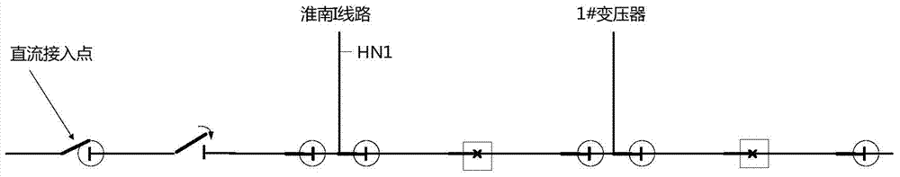 Graphical processing method and system for substation model file