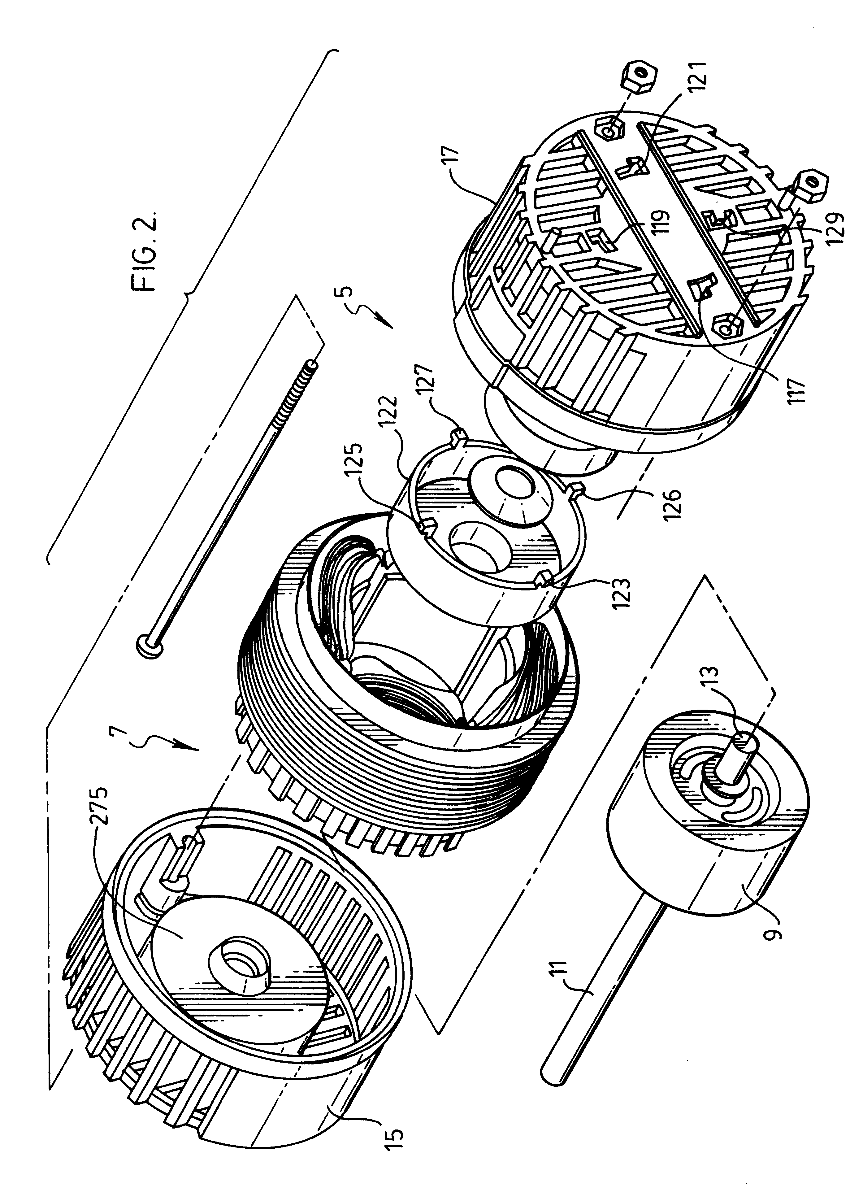 Motor mounted switch