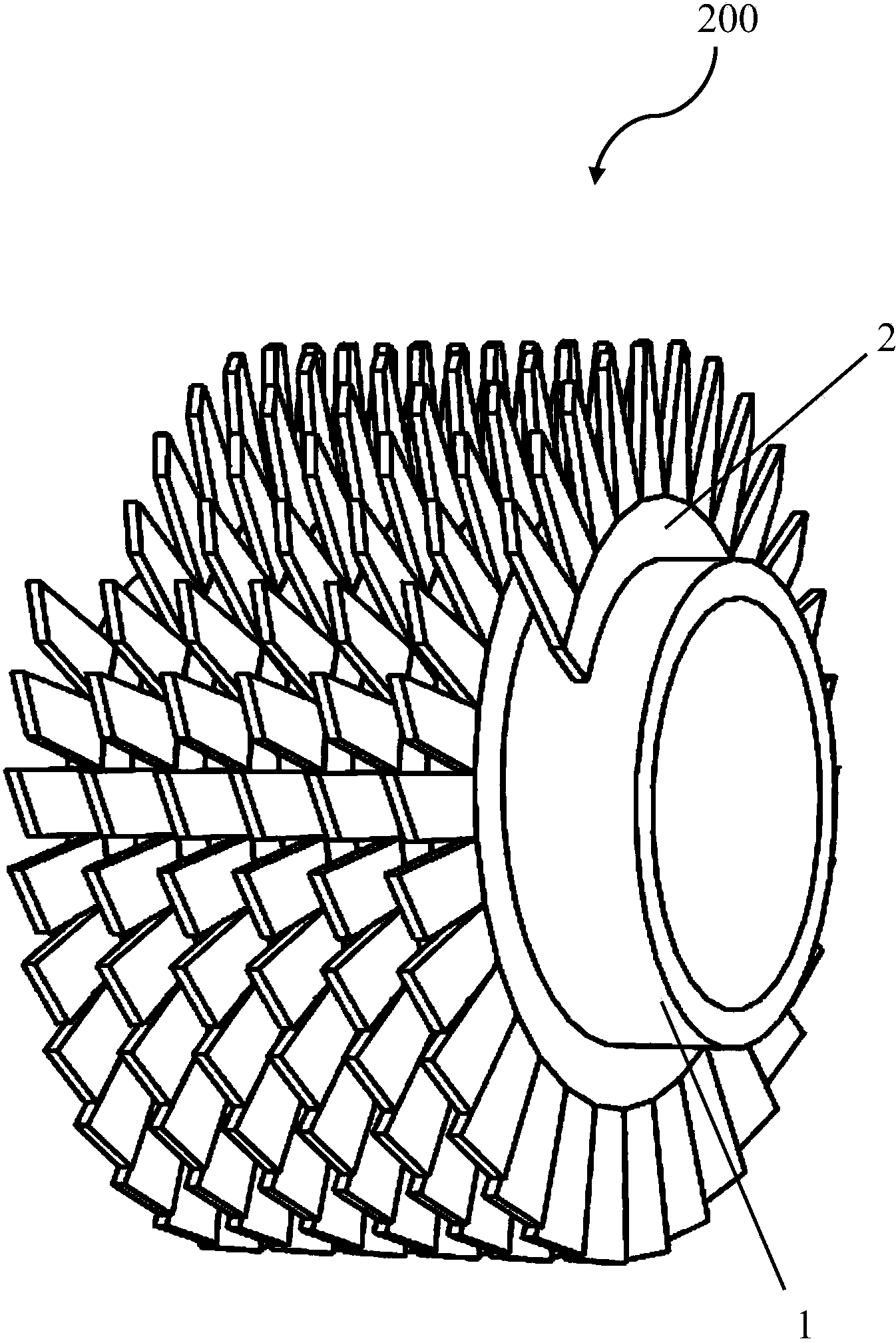 Twisted tooth finned tube and finned tube heat exchange tube bundle