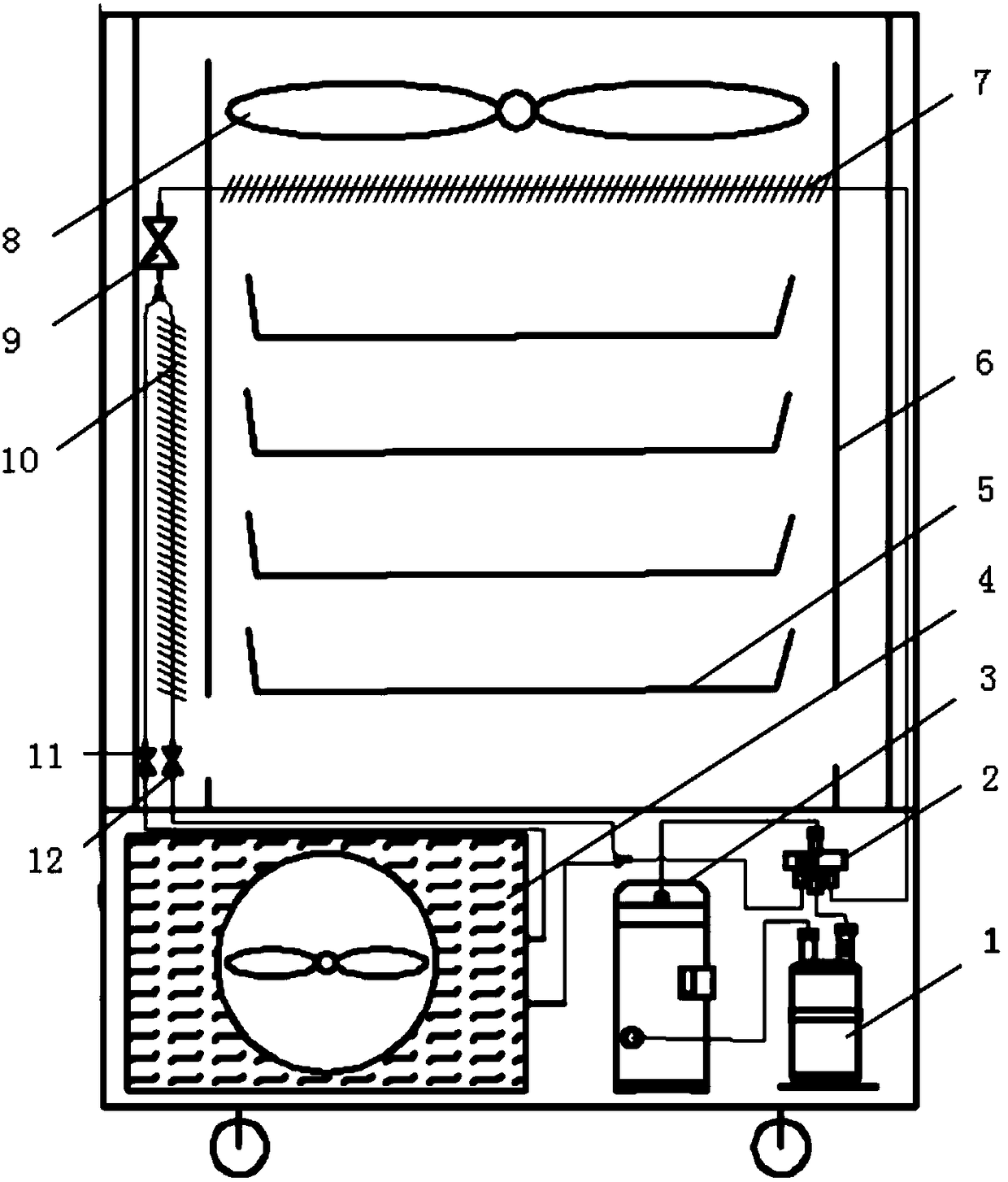 Closed-loop double-evaporator drying heat pump and volatile oil recovery method