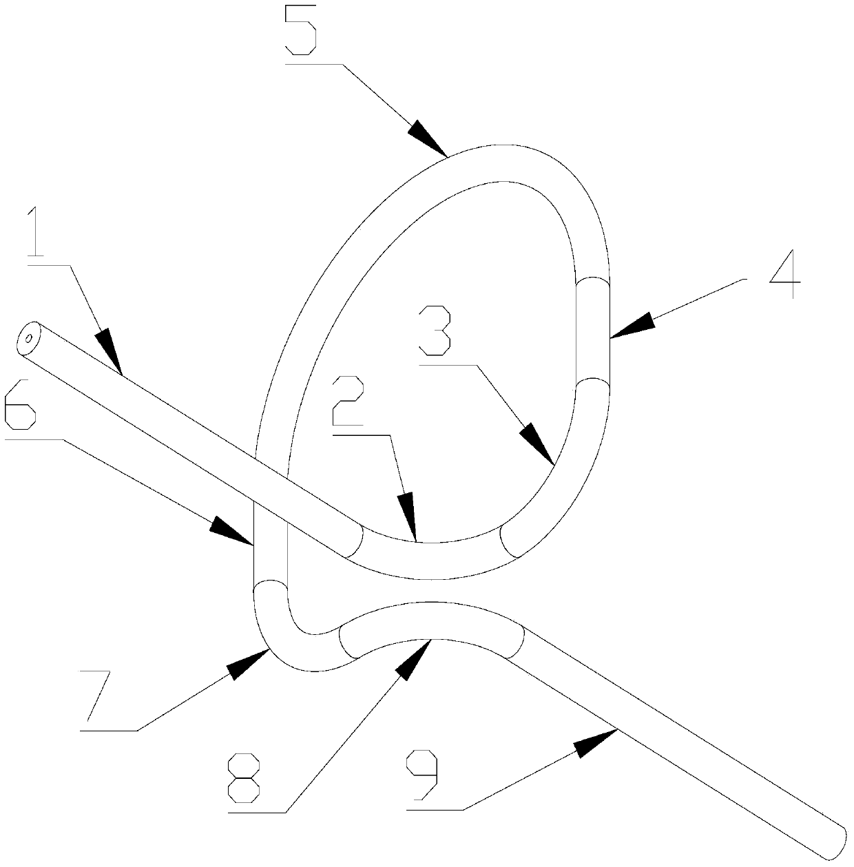 A kind of capillary applied to single element thruster