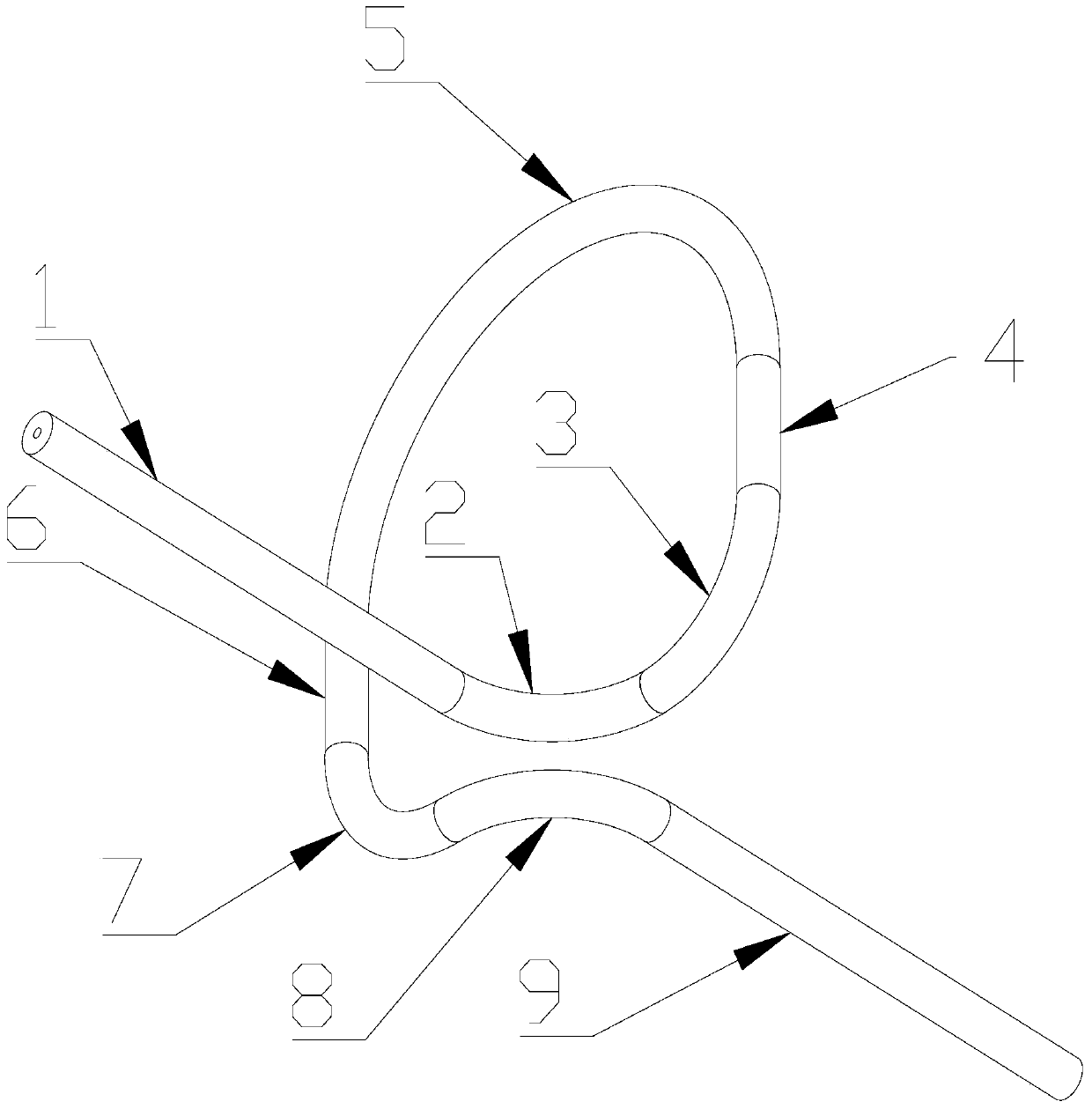 A kind of capillary applied to single element thruster