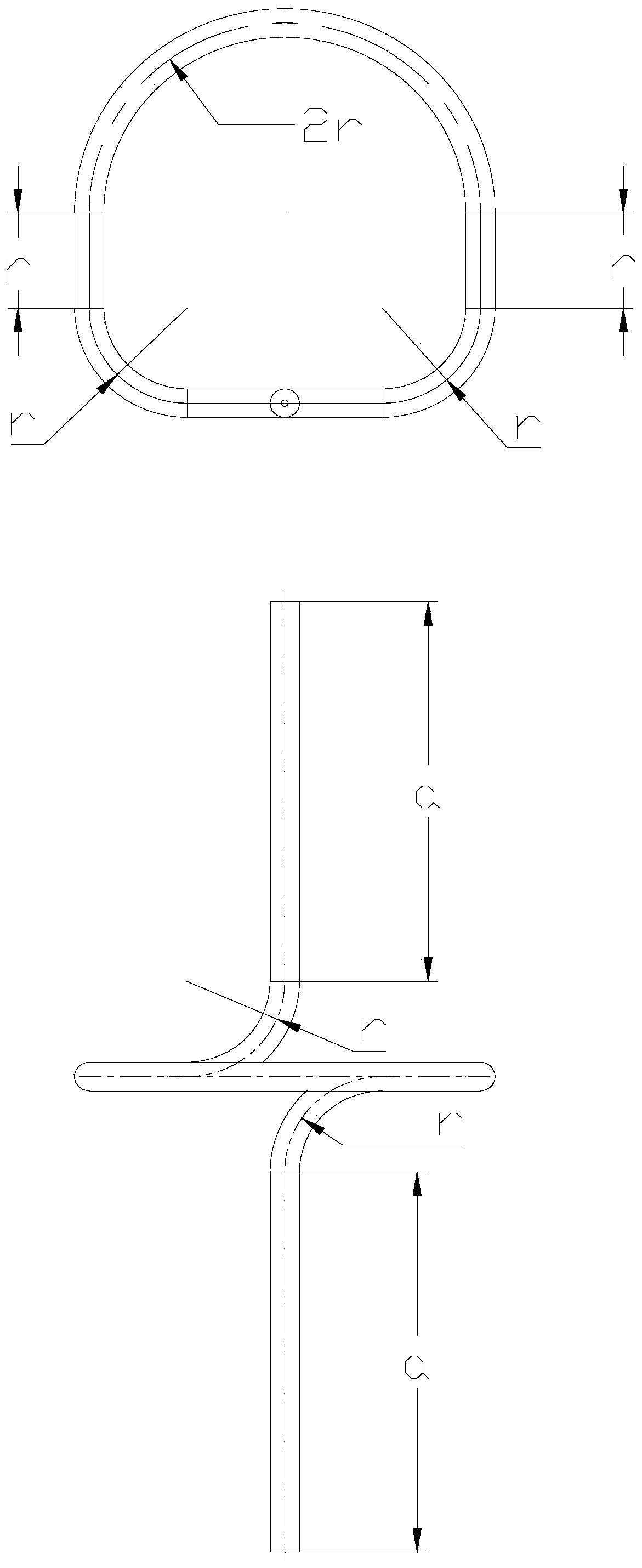 A kind of capillary applied to single element thruster