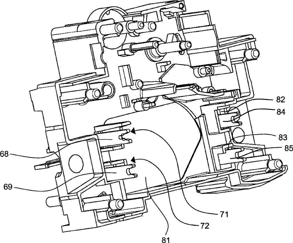 Electric device with differential protection