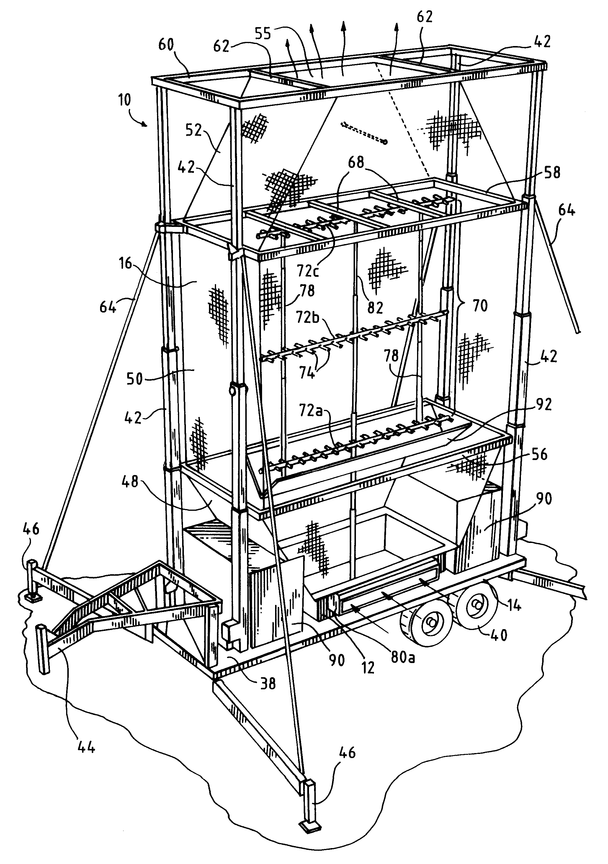 Portable evaporation chamber